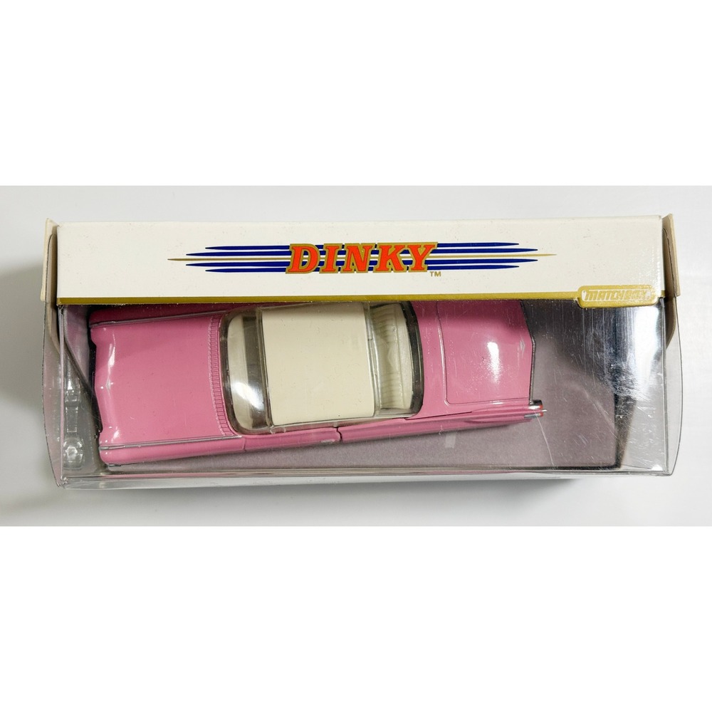 Dinky Matchbox 1959 Cadillac Coupe de Ville 1:43 Pink White Diecast Model Car - Picture 3 of 5